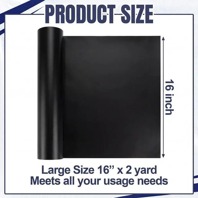 Alt view image 2 of 6 - Non-Slip Material Bulk Roll Matting 16" x 6 ft Black Cut-to-Size Medical Grade Anti-Slip Mat for Elderly Therapy Wheelchair Trays Tables Helps Improve Stabilization Gripping