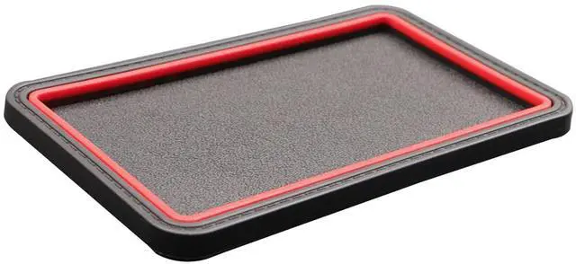 Main image of Car Dashboard Anti-Slip Grip Mat, Cell Phone Holder Gel Pad, Multifunctional Dashboard Sticky Pad, Universal Vehicle Interior Accessories for GPS, Keychains, Sunglasses (Red)