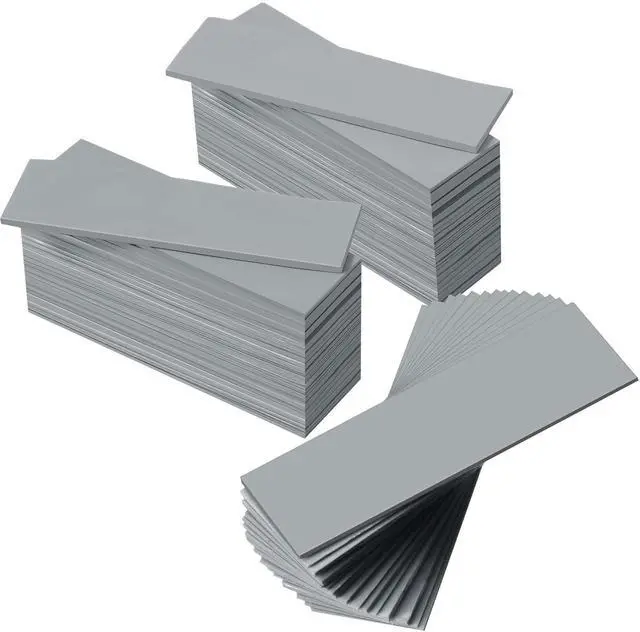 Main image of 30 Pieces 2.6 x 0.8 x0.1 Inch Silicone Thermal Pad Reusable CPU SSD Thermal Conductive Silicone Pad Each Thick for Gpu Heatsink CPU Chip Heat Conduction or LED Heat Conduction(Dark Gray)