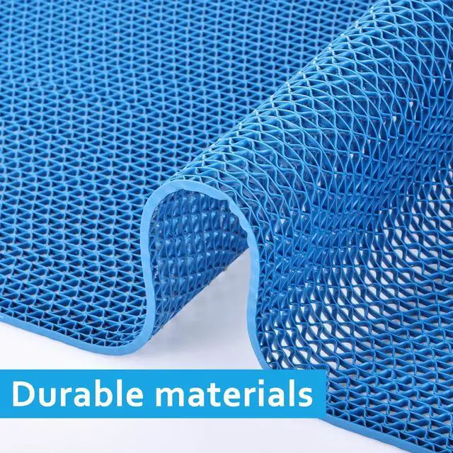 Alt view image 4 of 7 - 16in x 10Ft Drainage Non Slip Flooring Mats Swimming Pool Bathroom Anti-Fatigue Rubber Matting Heavy Duty Commercial Anti Slip Floor Mats for Garage Restaurant Sauna SPA, 15.7inch x 118inch