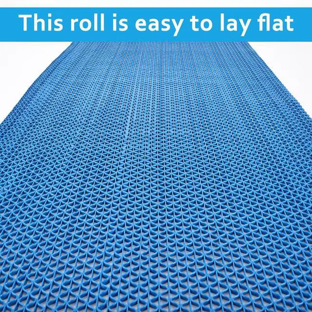 Alt view image 7 of 7 - 16in x 10Ft Drainage Non Slip Flooring Mats Swimming Pool Bathroom Anti-Fatigue Rubber Matting Heavy Duty Commercial Anti Slip Floor Mats for Garage Restaurant Sauna SPA, 15.7inch x 118inch