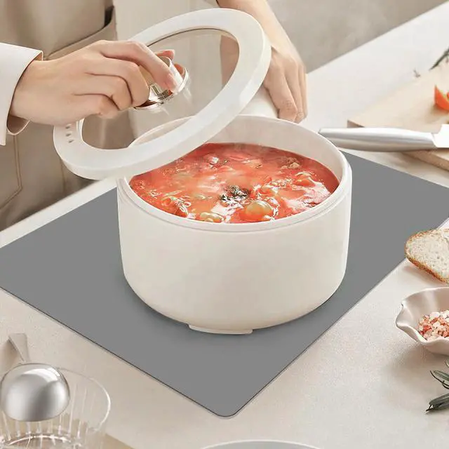 Alt view image 3 of 6 - Silicone Placemats, Food-Grade Non-Slip Waterproof, Dining, Countertop Protector, Kitchen Counter Mat, Heat Resistant, Baking mat Dishwasher Safe
