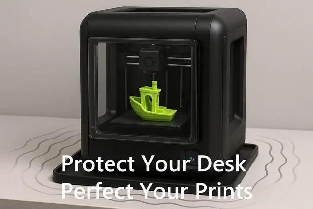 Alt view image 2 of 6 - Silicone Mat for 3D Printers with Raised Edge, 18x15 Inch, Anti-Slip