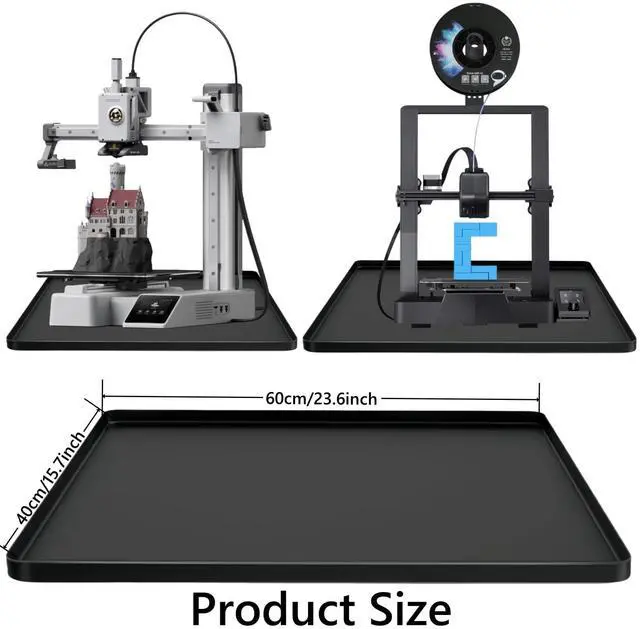 Alt view image 4 of 6 - Silicone Mat for 3D Printers with Raised Edge, 18x15 Inch, Anti-Slip