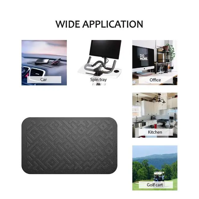 Alt view image 6 of 6 - Car Dashboard Non Slip Mat, Anti Slip Gel Pad, Multifunctional Fixate Anti Slide Sticky Dash Pad for Radar Detector, Cell Phone, Keys, Glass, Mirrors, GPS, Coins 5.3 x 3.2 inch (2 Pack)