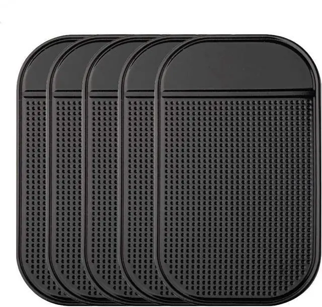 Main image of Car Dashboard Non Slip Mat, 5-Pack Anti-Slide Sticky Extra-Thick Dash Pad for Radar Detector, Cell Phone, Keys, Glass, Mirrors, Metal, GPS, Coins