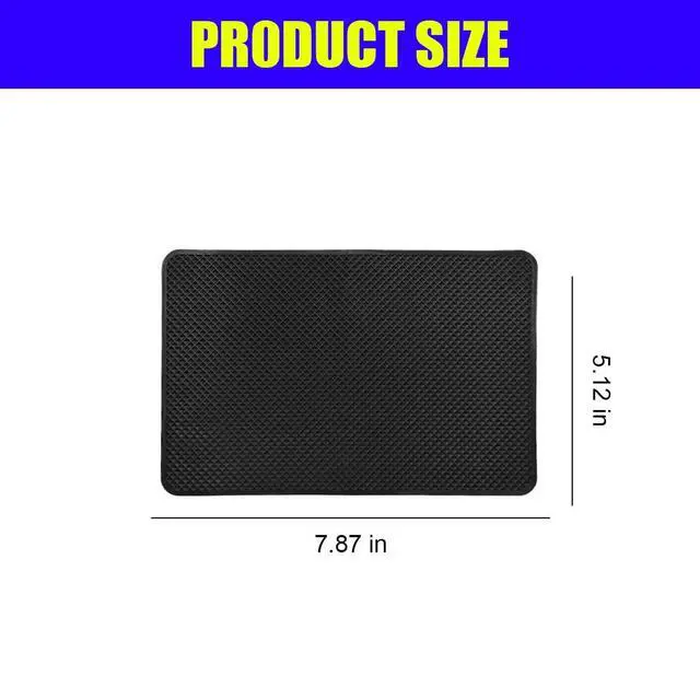 Alt view image 2 of 6 - Car Dashboard Anti-Slip Silicone Pad, 7.9''x5.1'' Sticky Adhesive Mat