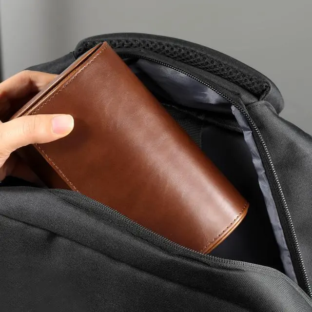 Alt view image 4 of 7 - Watch Roll Travel Case for Men and Women- 2 Watch Storage and Organizer