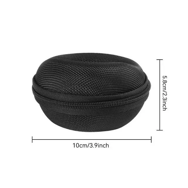 Alt view image 2 of 7 - Pack of 2 Zipper Travel Watch Cases Single Watch Storage Boxes for Wristwatches and Smart Watches up to 50mm (Black)