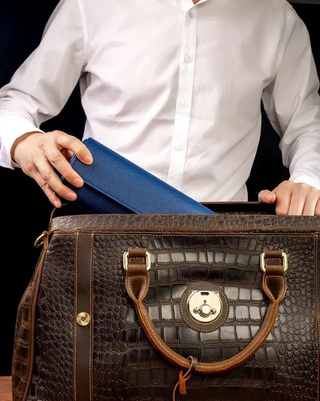 Alt view image 4 of 7 - 3 Watch Travel Case -Classic Leather Watch Case with Perfect Texture. Watch Carrying Case or Organizer for Storage and Display. Ideal Gift for Men Traveling, All Handmade by Artisans