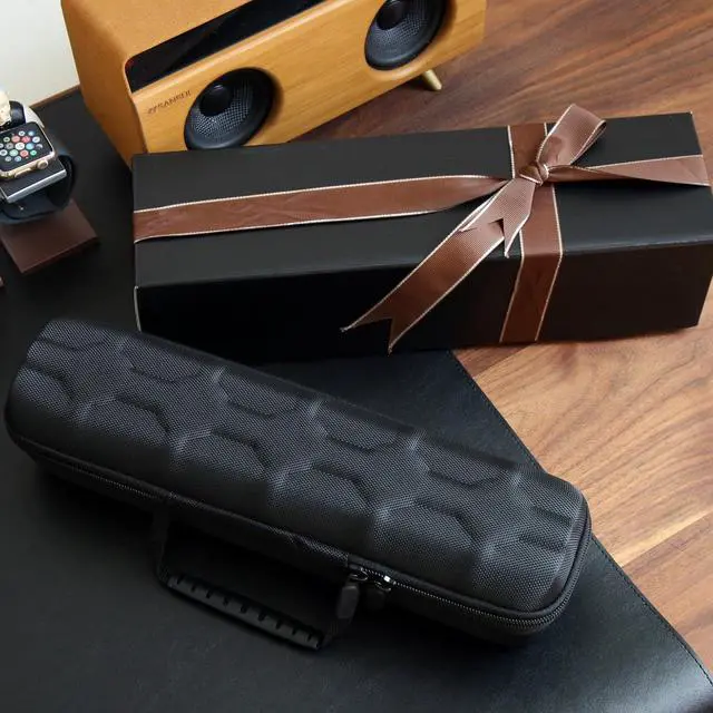 Alt view image 6 of 6 - Hard watch box organizer for men or Women 5 watch travel case Portable Storage watch display holder for Wristwatches and Smart Watches up to 55mm (BLACK 5 SLOT)