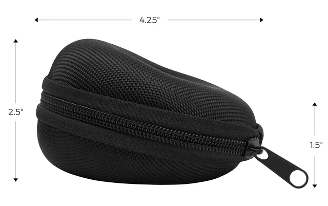 Alt view image 6 of 7 - Travel Watch Case | Single Watch Box w/Zipper for Storage | Cushioned Round Portable Watch Case for Travel | Fits all Wristwatches and Smart Watches up to 50mm (Black)