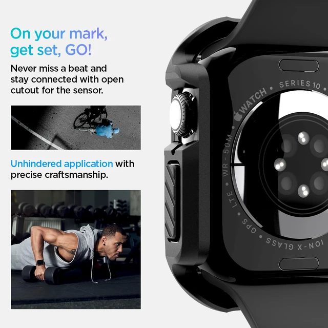 Alt view image 6 of 7 - Tough Armor for Apple Watch Series 11/10 46mm Case