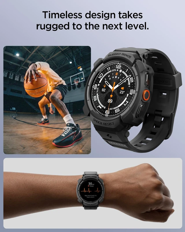 Alt view image 3 of 7 - for Samsung Galaxy Watch Ultra 2 Band with Case (2026)