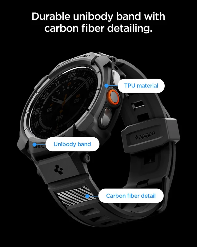 Alt view image 4 of 7 - for Samsung Galaxy Watch Ultra 2 Band with Case (2026)