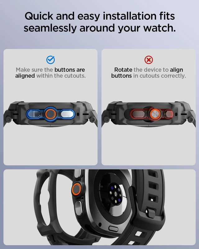 Alt view image 5 of 7 - for Samsung Galaxy Watch Ultra 2 Band with Case (2026)