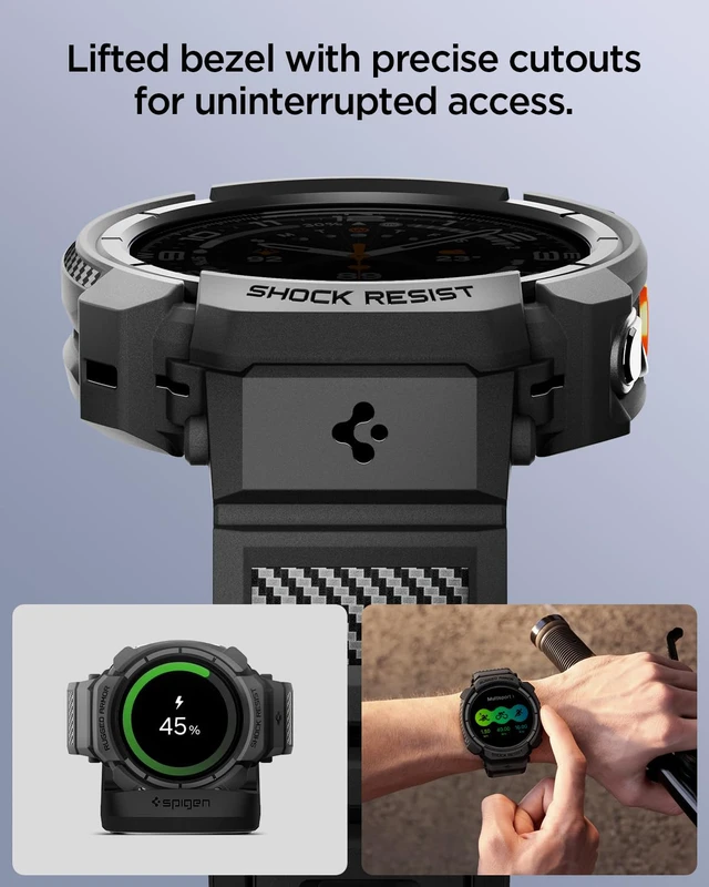 Alt view image 7 of 7 - for Samsung Galaxy Watch Ultra 2 Band with Case (2026)