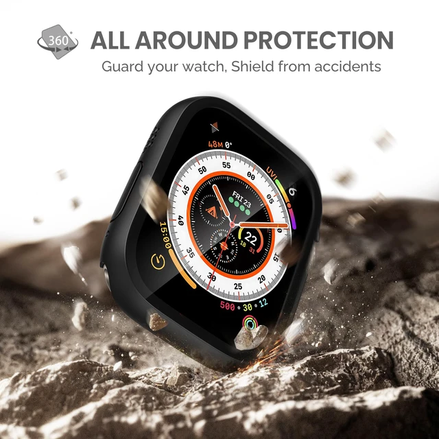 Alt view image 3 of 7 - Case with Screen Protector for 49mm Apple Watch Ultra3/Ultra2/Ultra
