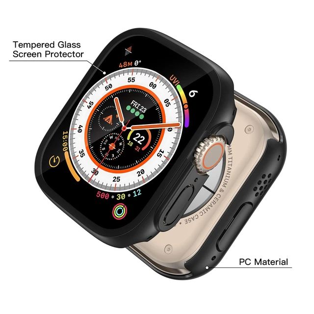 Alt view image 4 of 7 - Case with Screen Protector for 49mm Apple Watch Ultra3/Ultra2/Ultra
