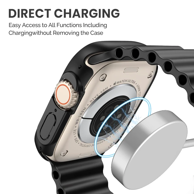 Alt view image 5 of 7 - Case with Screen Protector for 49mm Apple Watch Ultra3/Ultra2/Ultra
