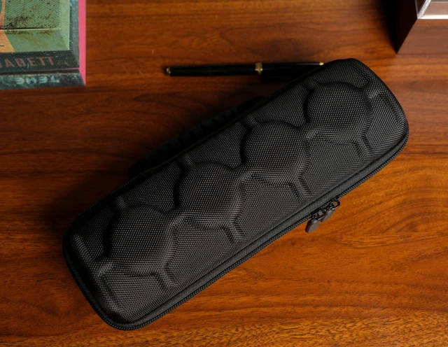 Alt view image 3 of 7 - 4 slots Watch travel case, hard watch box storage organize holder, with soft foam insert fit watches up to 55mm face,green microfiber lining