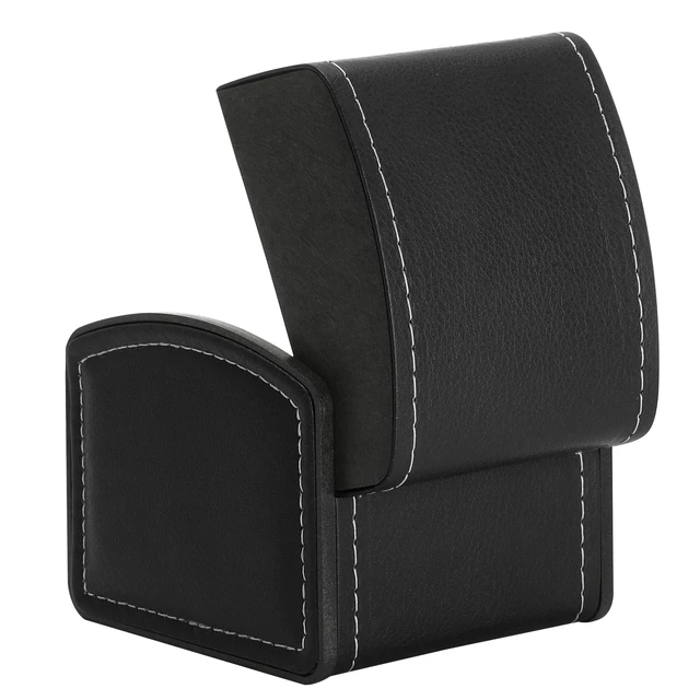 Alt view image 4 of 7 - Luxury Single Watch Gift Box with Removable Pillow, PU Leather Single Watch Case Wristwatch Jewelry Storage Display Holder Cases for Men and Women (Black)