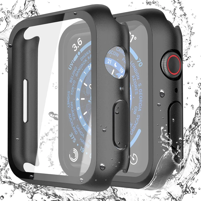 Main image of 2-Pack Waterproof Case for 45mm Apple Watch Series 9/8/7
