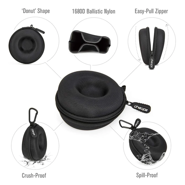 Alt view image 2 of 7 - Travel Watch Case Single Storage Box for Wristwatches & Smart Watches up to 50mm, Black