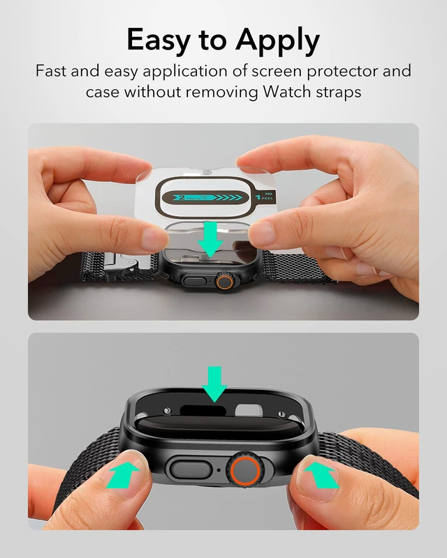 Alt view image 6 of 7 - for Apple Watch Ultra 3 /Ultra 2 /Ultra Case with Screen Protector