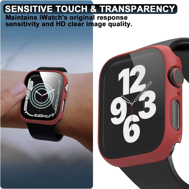 Alt view image 4 of 6 - 6 Pack Hard PC Case for Apple Watch 44mm SE 3/SE 2/ Series 6/SE/5/4