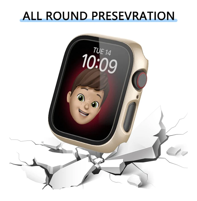 Alt view image 3 of 6 - 6 Pack Hard PC Case for Apple Watch 44mm SE 3/SE 2/ Series 6/SE/5/4