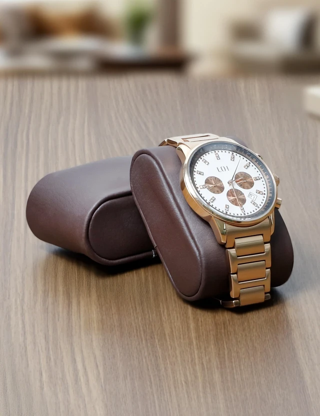 Alt view image 4 of 7 - High End Watch Box for Men, 12 Slot Wooden Watch Case With Drawer