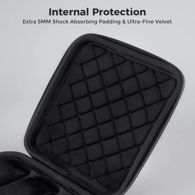 Alt view image 4 of 7 - 6-Slot Travel Watch Case for Men, Hard Shell Storage Box -Black