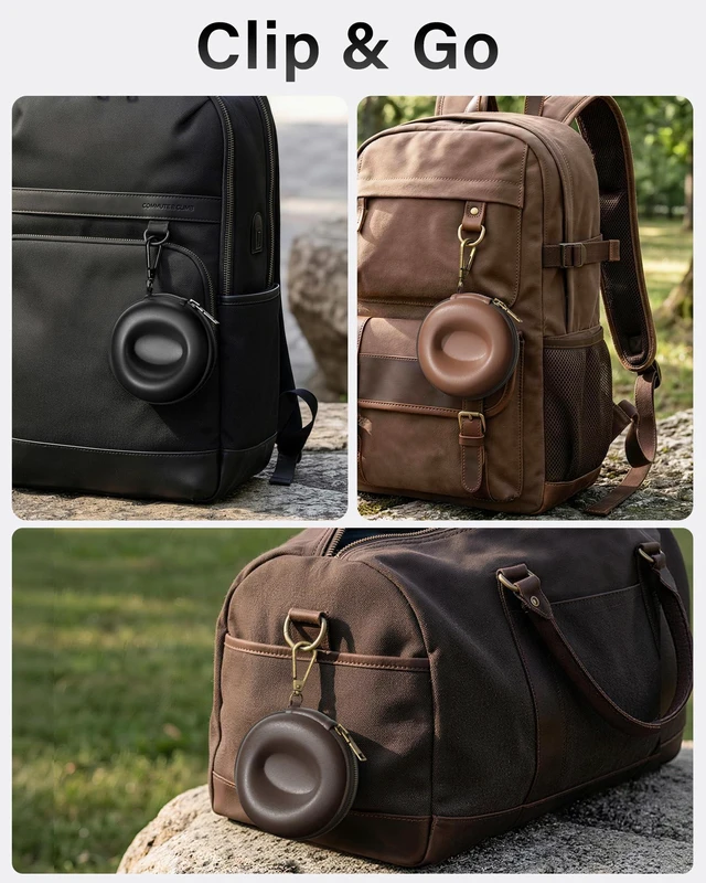 Alt view image 6 of 7 - Single Watch Travel Case with Carabiner Clip, EVA Hard Shell