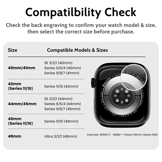 Alt view image 7 of 7 - Bands Case Compatible with Apple Watch Series 11/10 46mm for Men, M1 Sport Rugged Heavy Duty Cover Tactical Strap Military Grade Protective Bumper Protector for iWatch 46 mm Men Black