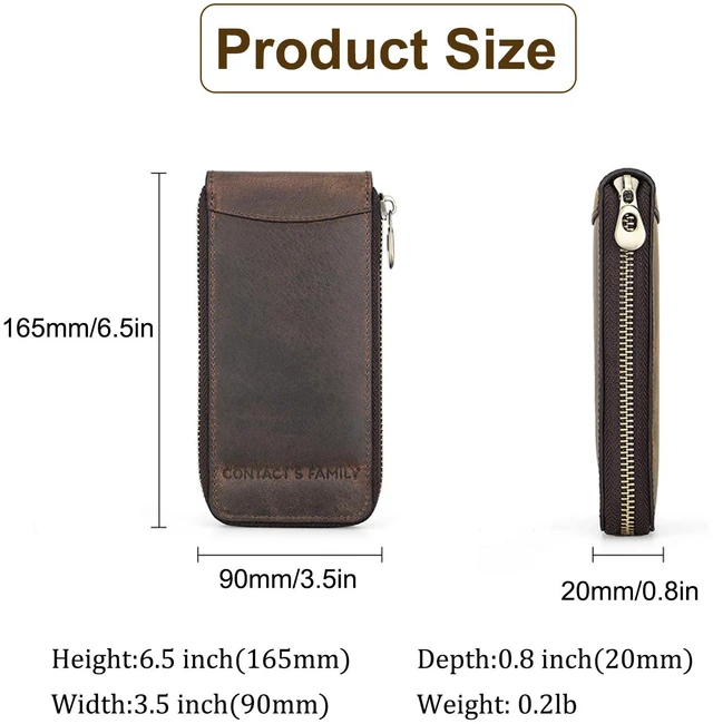 Alt view image 2 of 7 - Genuine Leather Watch Travel Case, Travel Watch Case for Men, Portable Watch Travel Pouch, Watch Storage Organizer Men's Accessories
