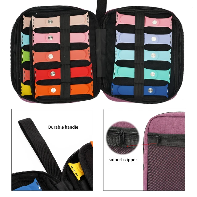 Alt view image 3 of 7 - 20 Watch Bands Storage Carrying Case Compatible with Watches