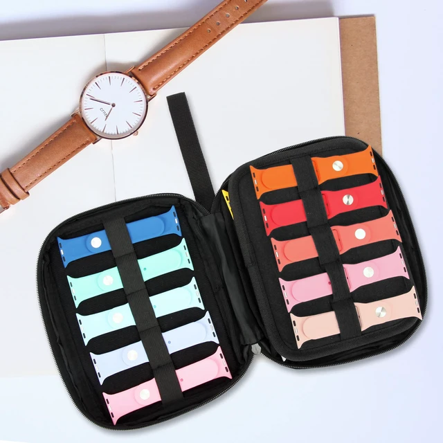 Alt view image 6 of 7 - 20 Watch Bands Storage Carrying Case Compatible with Watches