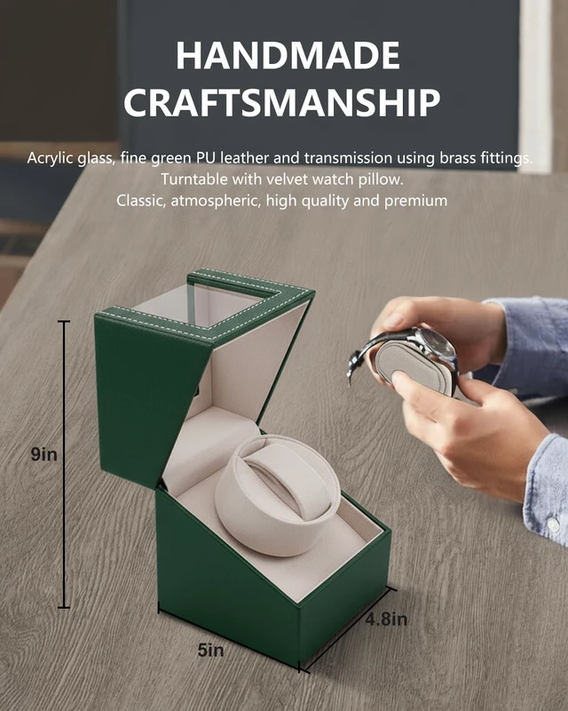 Alt view image 5 of 7 - Watch Winder for Automatic Watches: Automatic Single Watch Winder Box