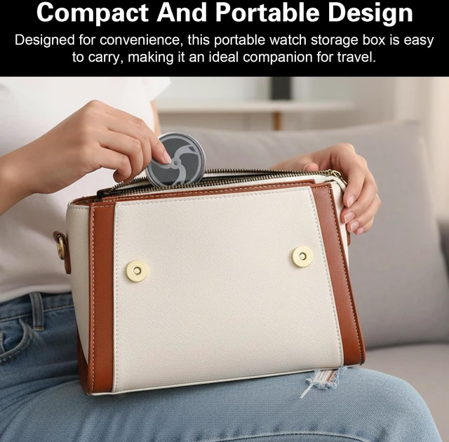 Alt view image 6 of 7 - 4Pcs Portable Watch Dial Storage Box Watch Storage Box Dust-Proof & Scratch-Proof Protection Organizer Watches Holder Organizer Watches Movement Holder Supplies Holders Supplies Travel Case