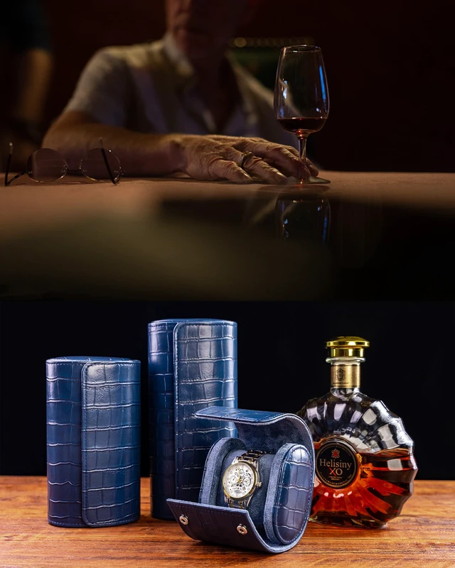 Alt view image 3 of 7 - Single Watch Travel Case-Classic Leather Watch Case With Superb Texture.(Portable Watch Roll Or Organizer For Storage And Display).Festival Gift For Men, All Handcrafted By Artisans.