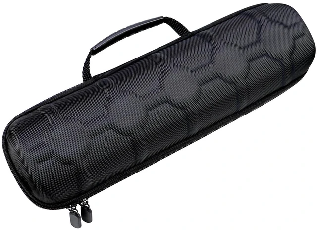 Alt view image 6 of 6 - 5 Slots Hard Watch Travel Case, Portable Nylon Zipper Storage Organizer Box for Men Women with Soft Compressible Foam Pillow Black