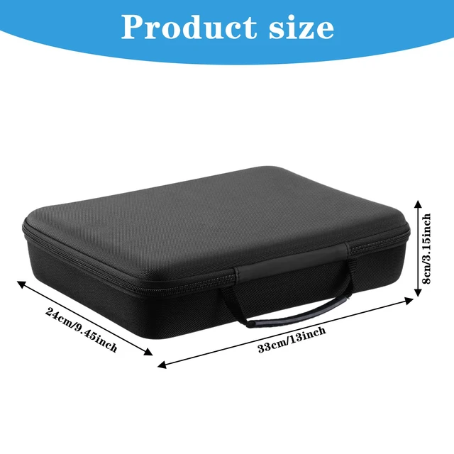 Alt view image 2 of 7 - Watch Storage Case, 15 Slot Hard Travel Wristwatches Box with Soft Protective Pillows, Black Organizer Display Holder for Men Women, Fits up to 60mm