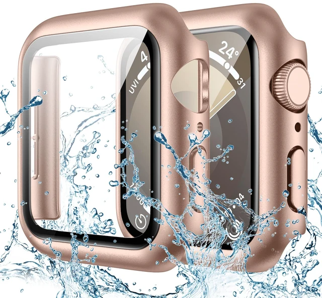 Main image of IP67 Waterproof Case with Glass for Apple Watch 40mm Series 6/5/4/SE