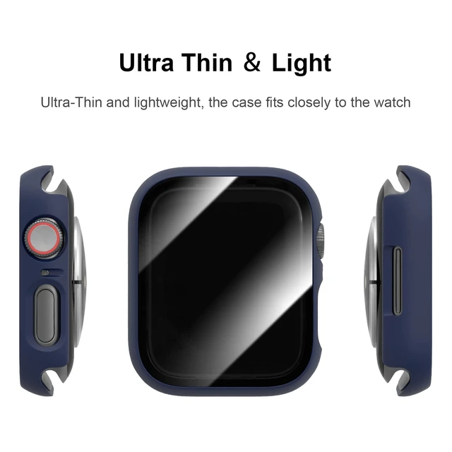 Alt view image 4 of 7 - 6 Pack Case with Screen Protector for Apple Watch Series 9/8/7 41mm