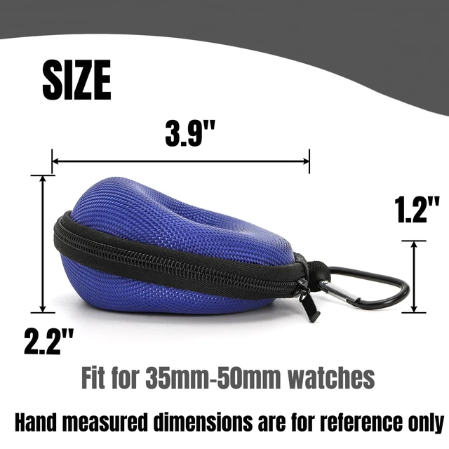 Alt view image 2 of 7 - 4 Pack Travel Watch Cases, EVA Single Watch Storage Box Watch Roll Organizer for Men, Wristwatches Smart Watches Display, 4 Colors