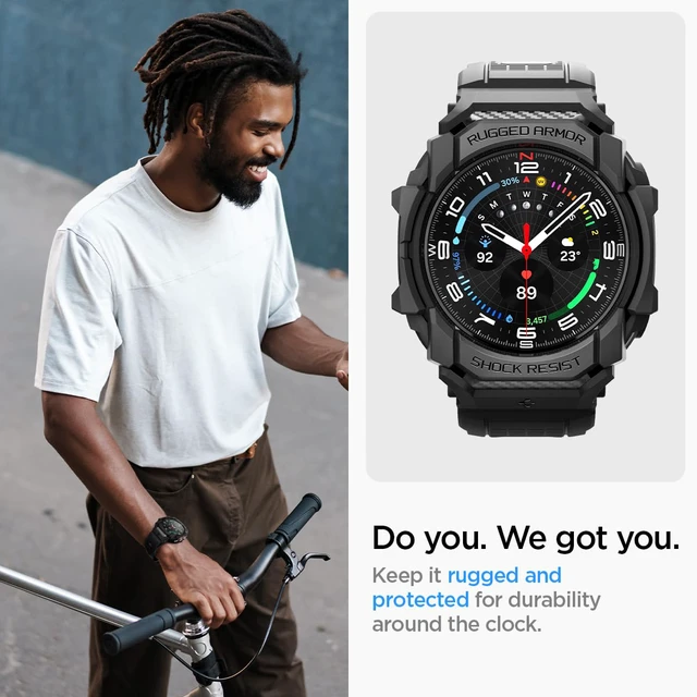 Alt view image 3 of 7 - for Samsung Galaxy Watch Ultra Band with Case (2025/2024)