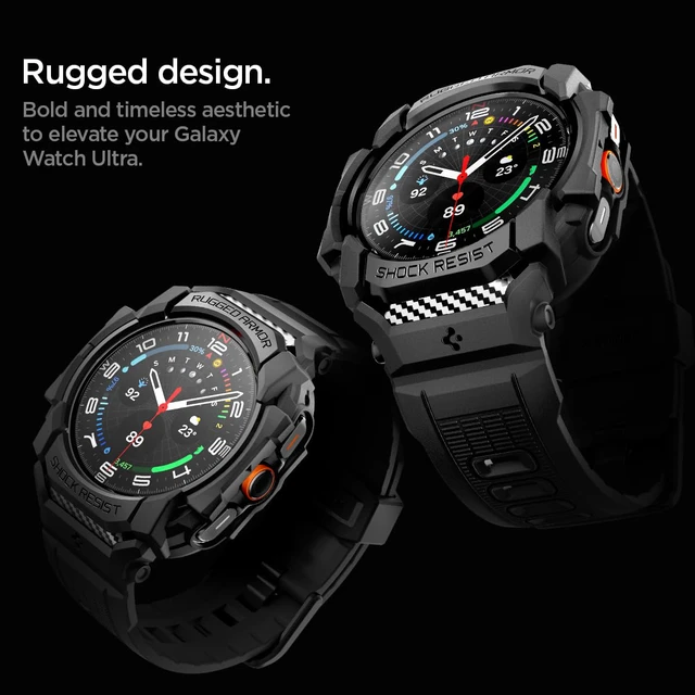 Alt view image 4 of 7 - for Samsung Galaxy Watch Ultra Band with Case (2025/2024)