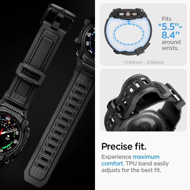 Alt view image 5 of 7 - for Samsung Galaxy Watch Ultra Band with Case (2025/2024)