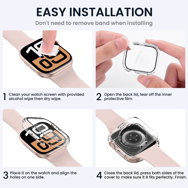 Alt view image 7 of 7 - 2in1 for Apple Watch Screen Protector Case Series 11/10 42mm